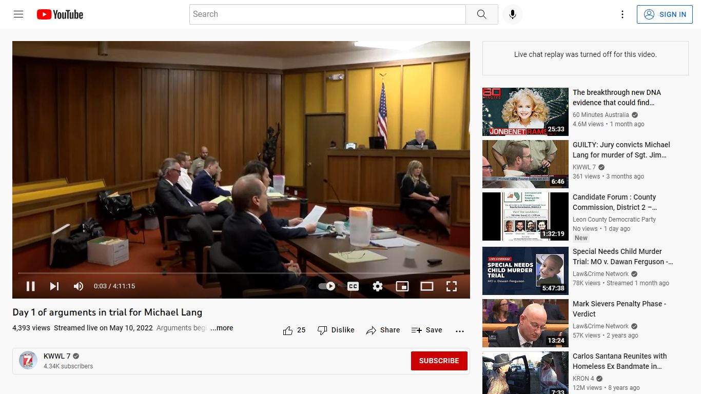 Day 1 of arguments in trial for Michael Lang - YouTube